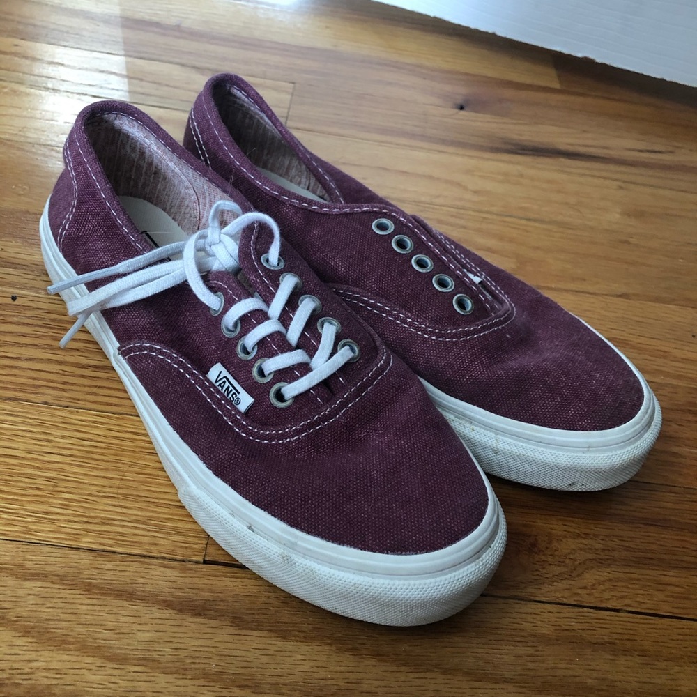 Burgundy Vans